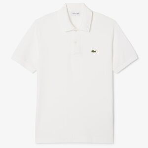 LACOSTE Pique Polo in White (Size: Medium-Large) NEW $110 MSRP